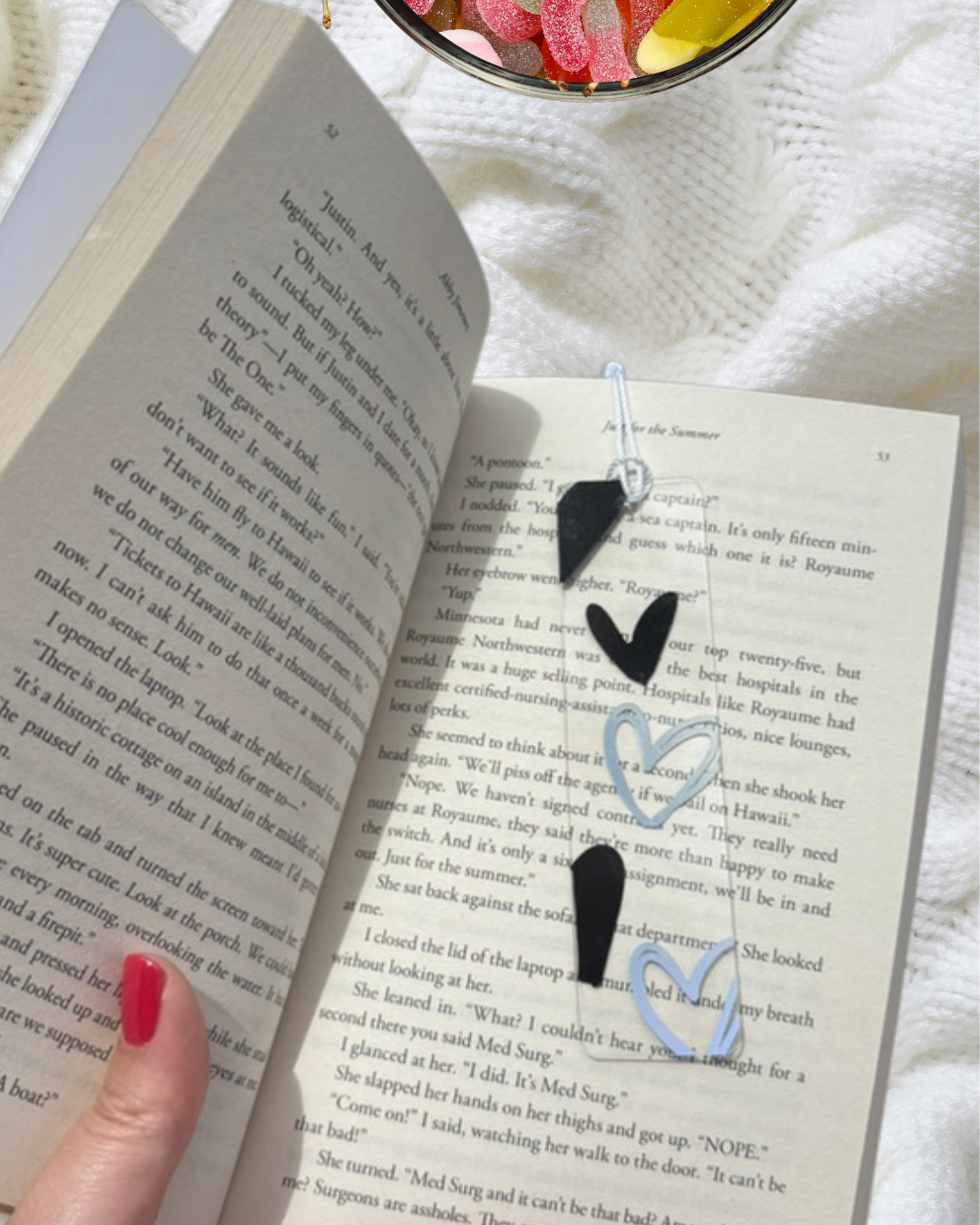 Heart Acrylic Bookmark