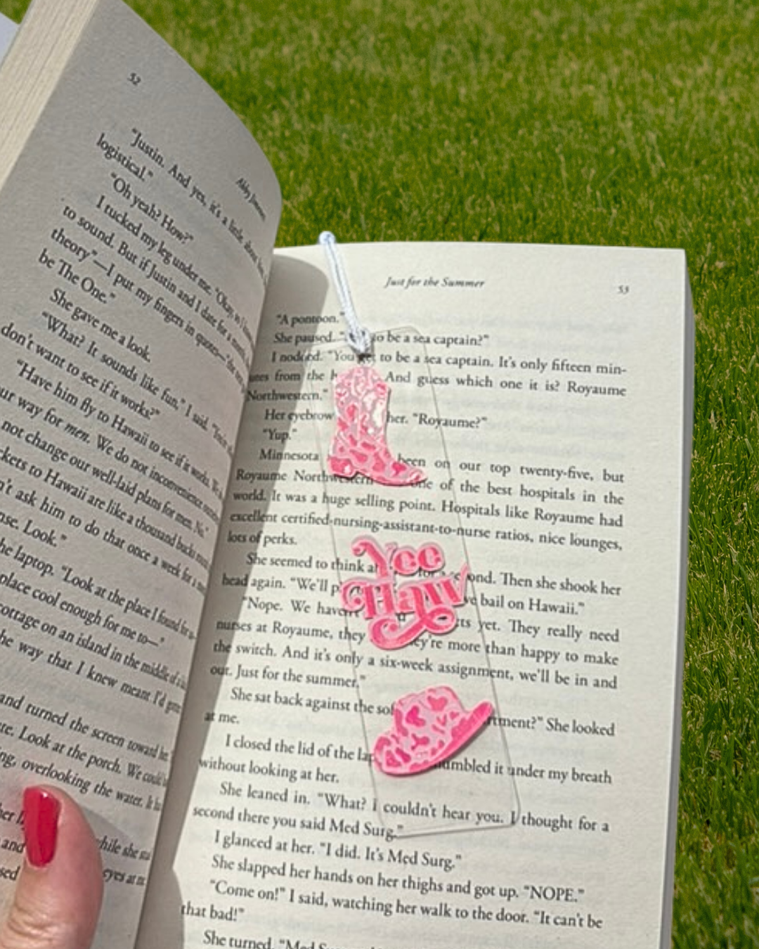 "Yee Haw" Cowgirl Acrylic Bookmark