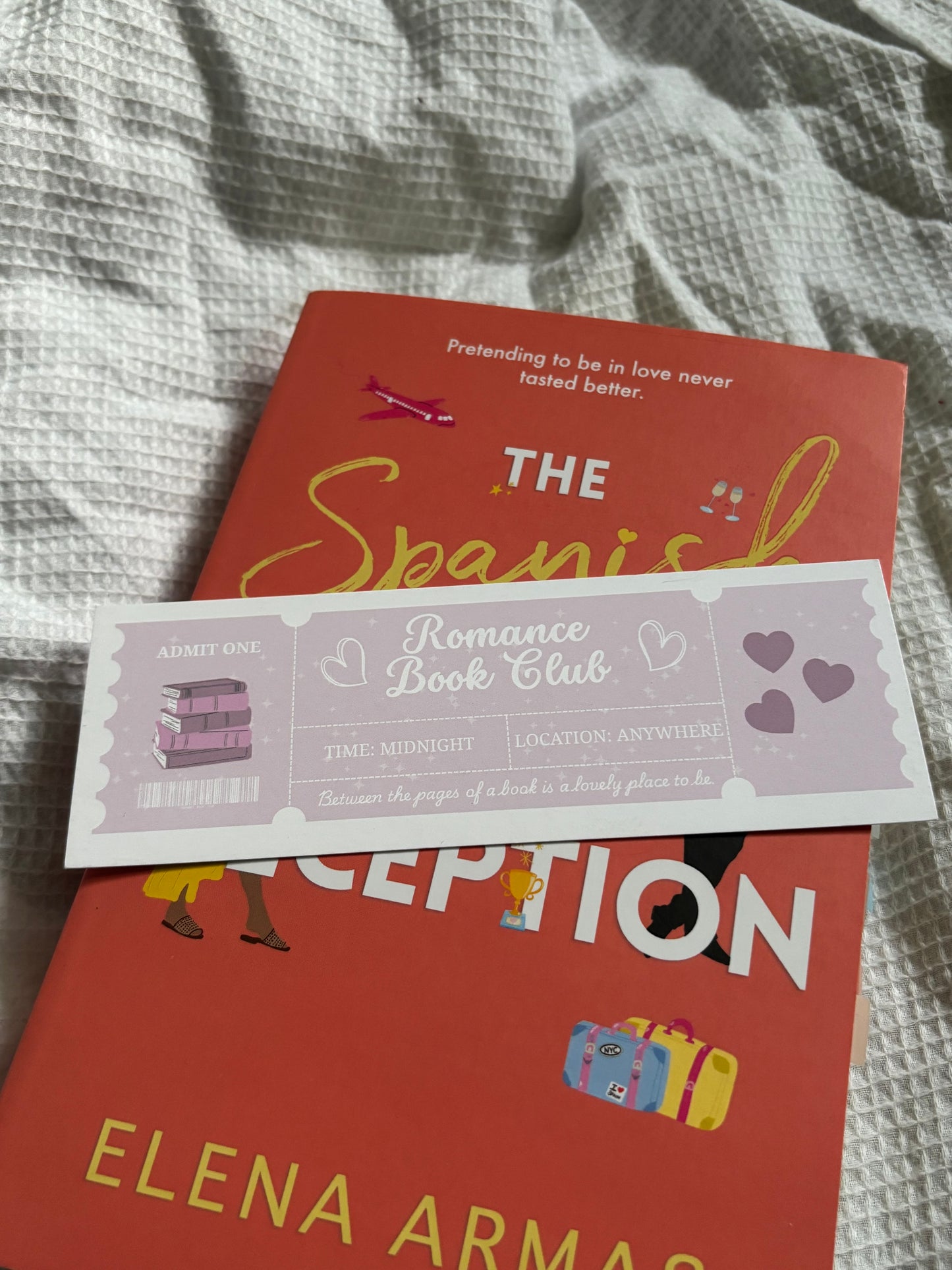 Romance Book Club Ticket | Card Bookmark