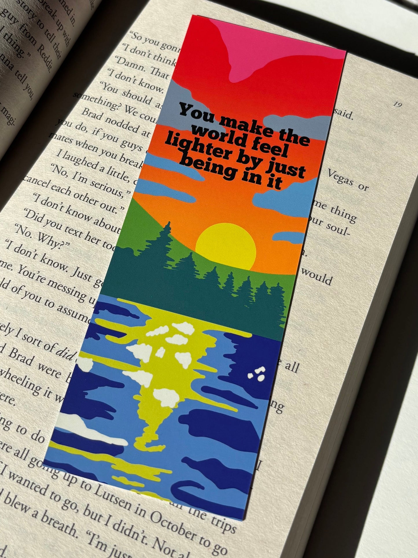 Just for the Summer Card Bookmark | Matte Finish