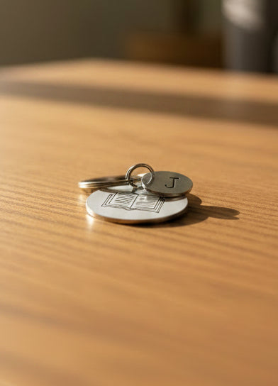 Personalised Engraved Calendar Keyring - Stainless Steel