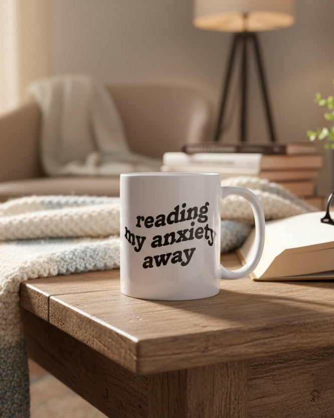 Reading My Anxiety Away Mug