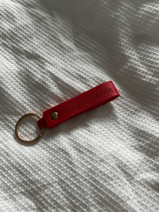 One More Chapter - Faux Leather Keyring