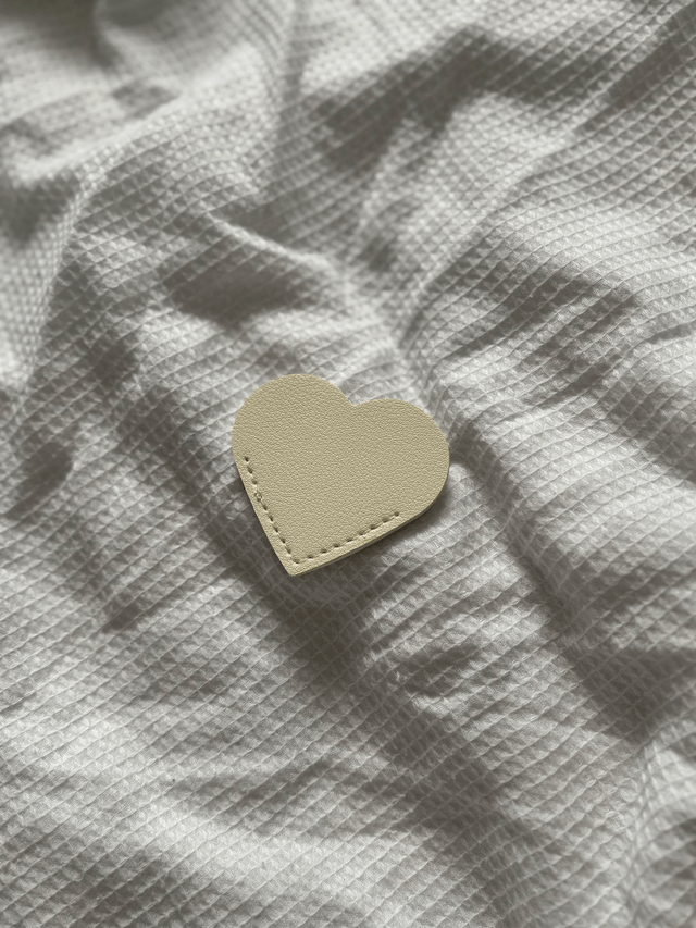 Personalised Leather Heart Bookmark