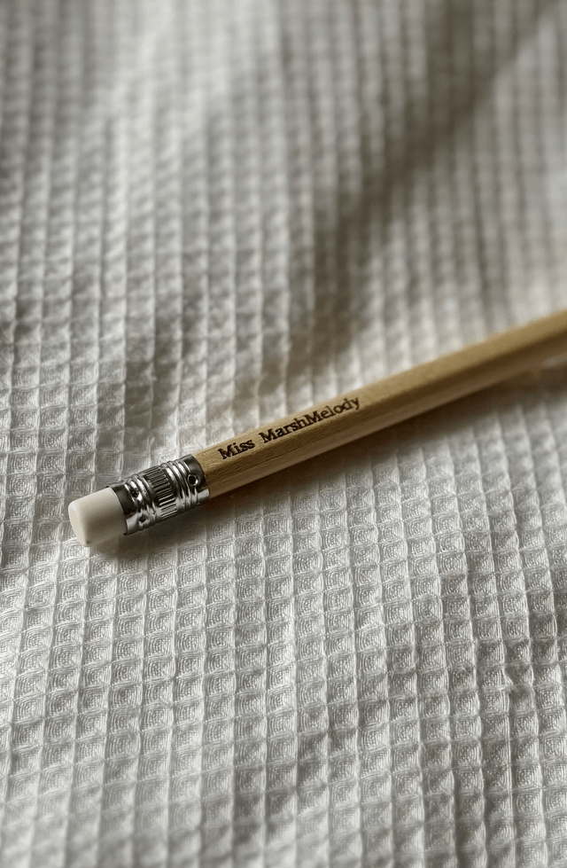 Personalised HB Pencil with Eraser - Different Personalisation on Each Pencil