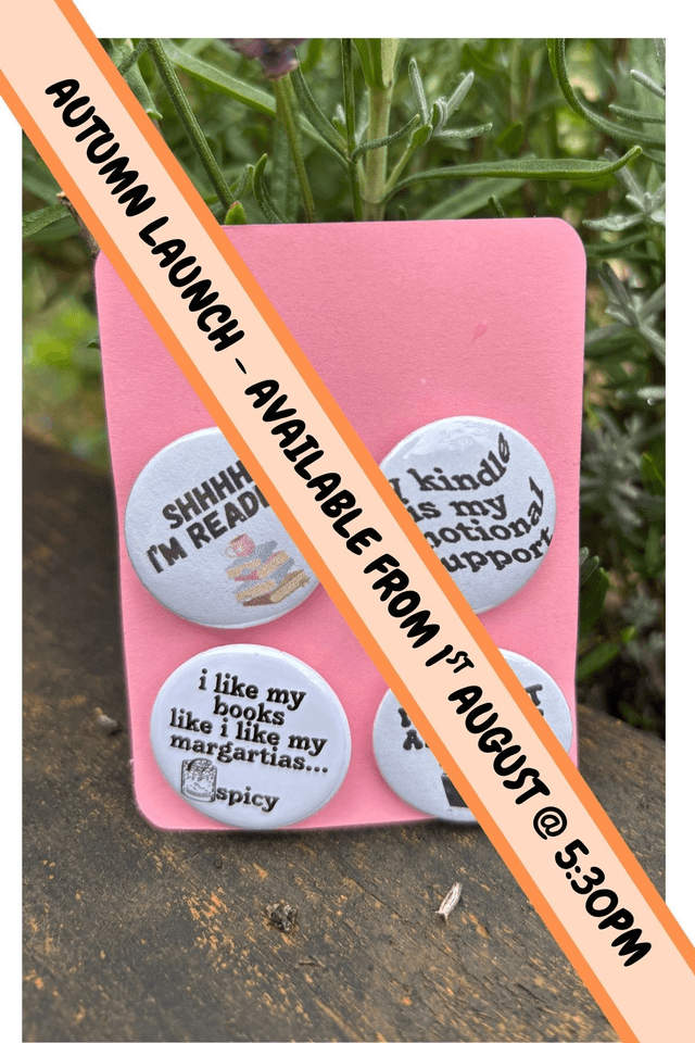 Random Reading Mix - 25mm Button Badges x 4