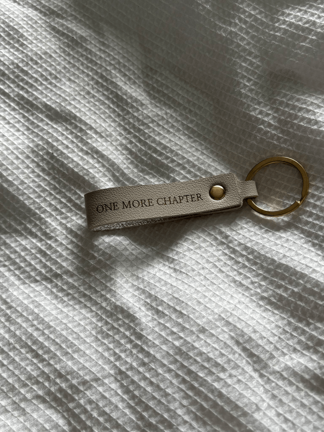 One More Chapter - Faux Leather Keyring