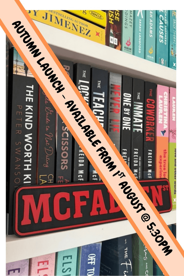 McFadden St | Bookcase Sign