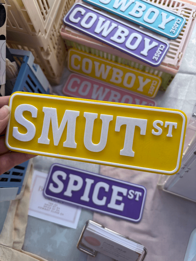 Bookcase Signs | SMUT ST