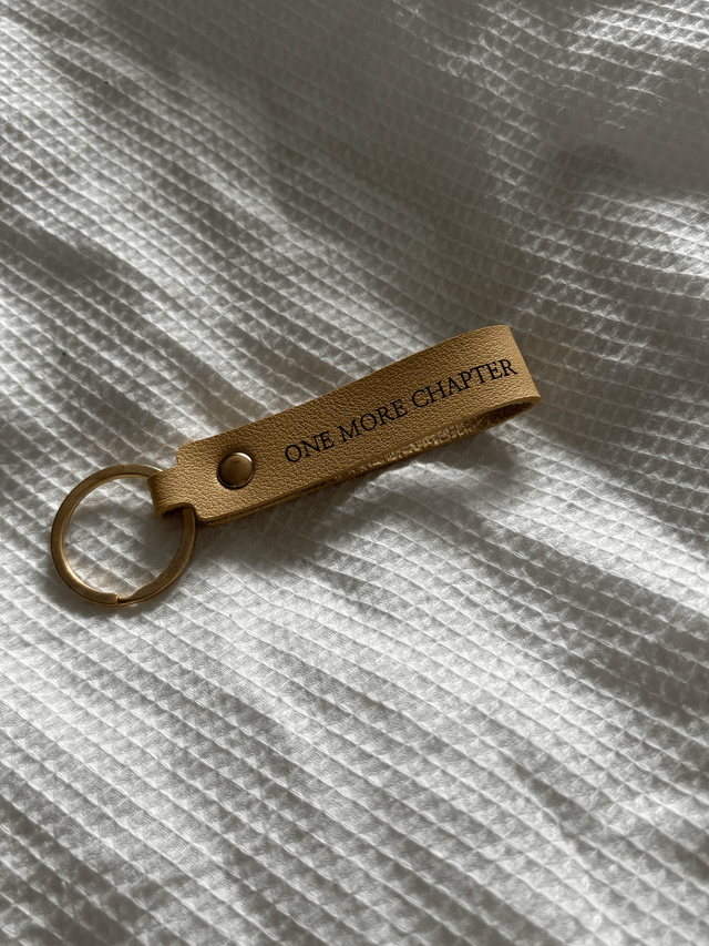One More Chapter - Faux Leather Keyring