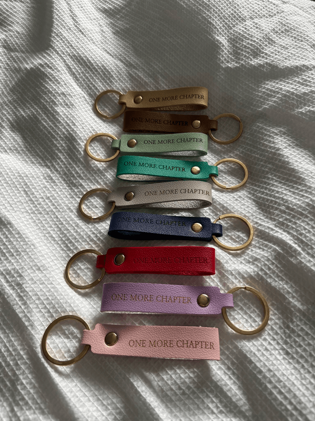 One More Chapter - Faux Leather Keyring