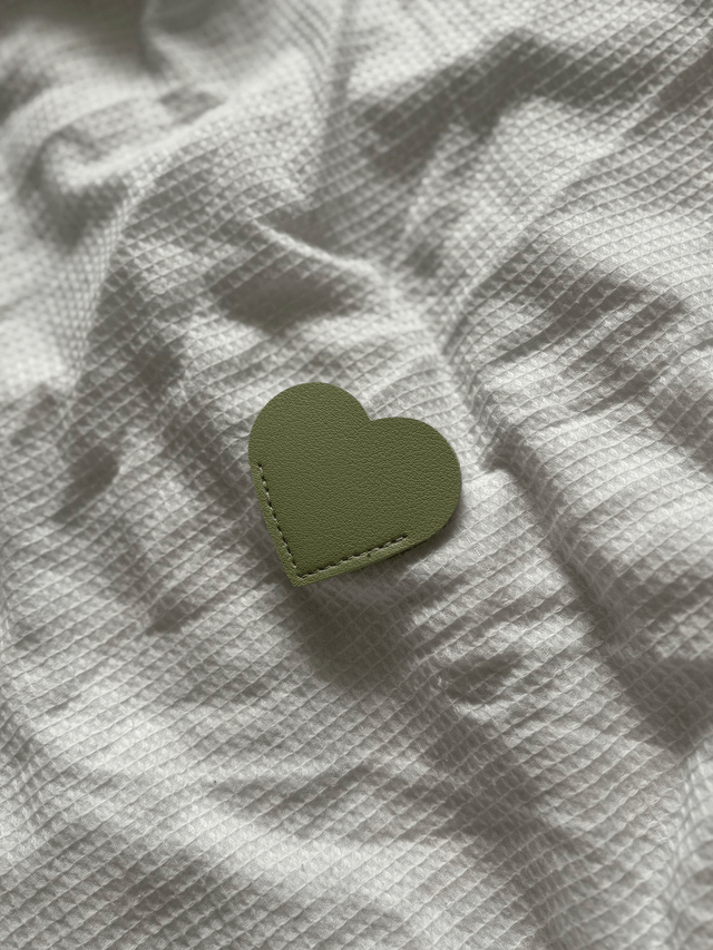 Personalised Leather Heart Bookmark