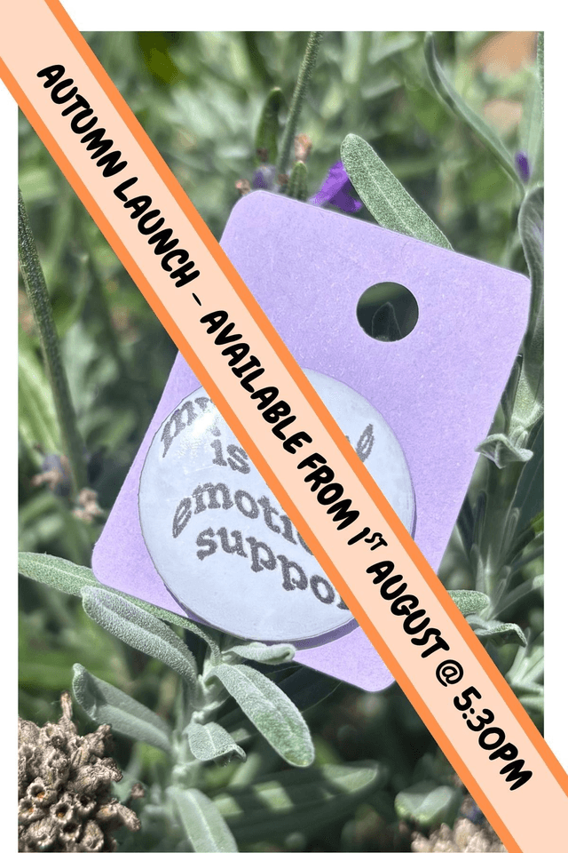 My Kindle is my Emotional Support - 25mm Button Badge