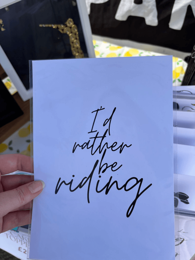 I'd Rather be Riding - Print