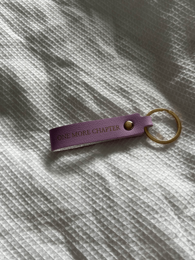 One More Chapter - Faux Leather Keyring