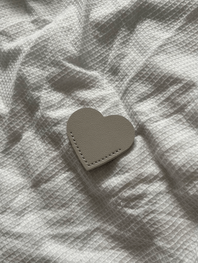Personalised Leather Heart Bookmark