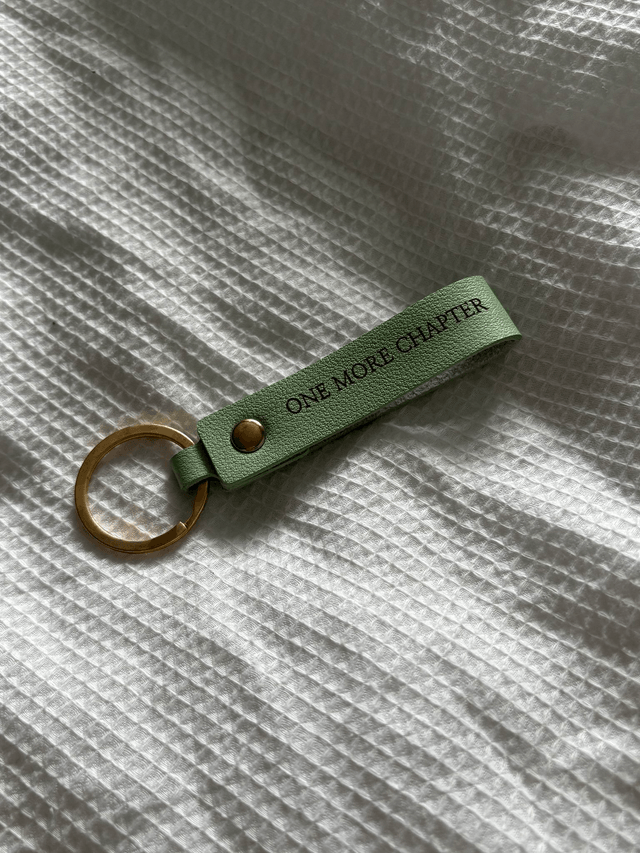 One More Chapter - Faux Leather Keyring