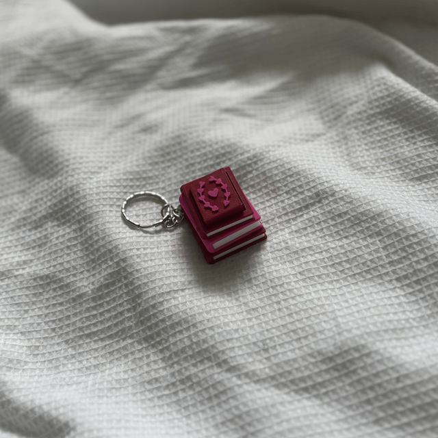 Romance Bookstack Key Ring Clicker