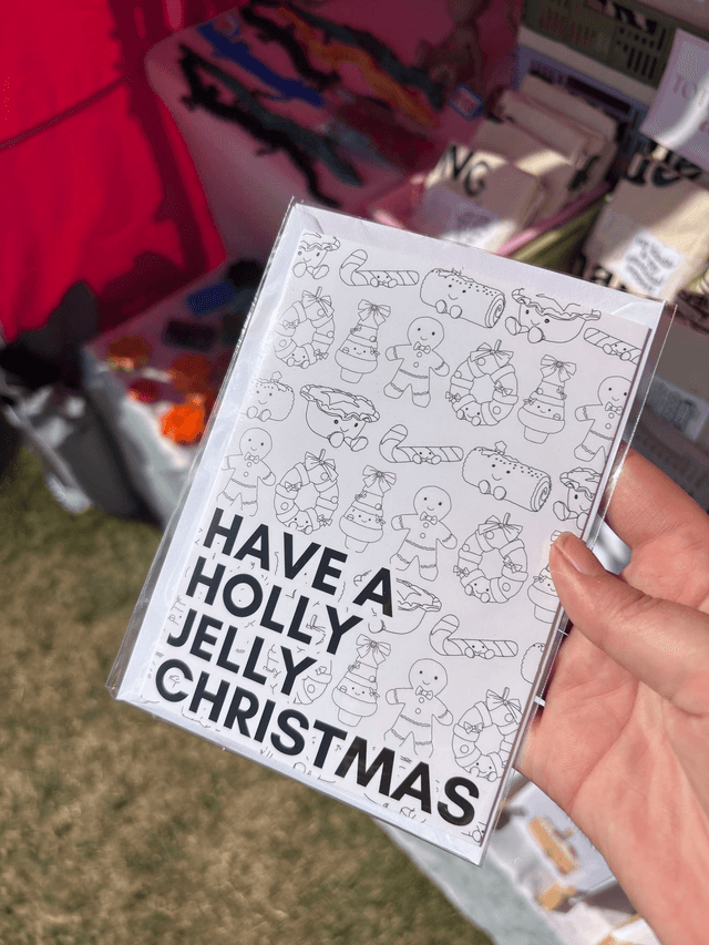 JellyCat &#039;Have a Holly Jelly Christmas&#039; Card 