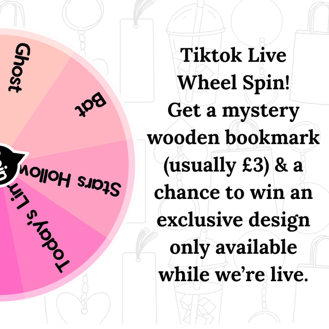 Wheel Spin | Mystery Wooden Bookmark | Limited for Live Draw | 3:30-4:30PM Today