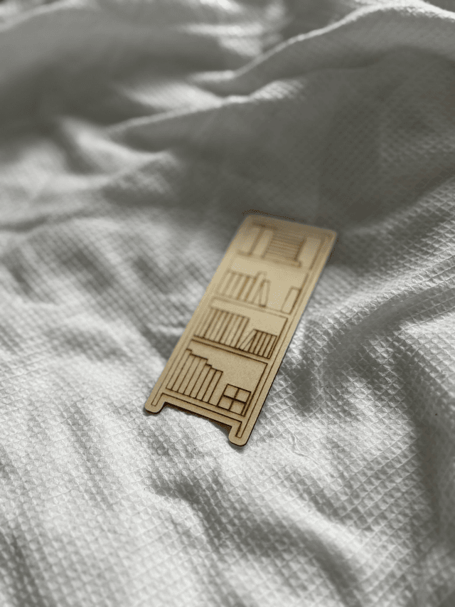 Bookcase Wooden Bookmark | Perfect for avid readers
