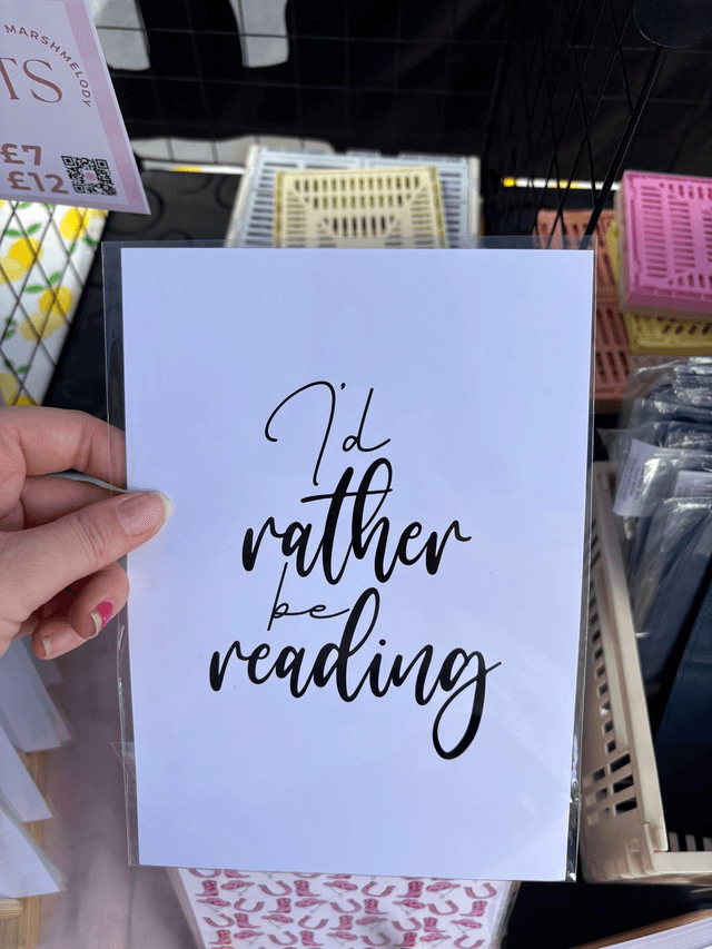 I&#039;d Rather be Reading - Print
