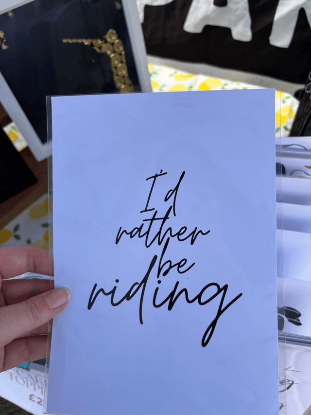 I&#039;d Rather be Riding - Print