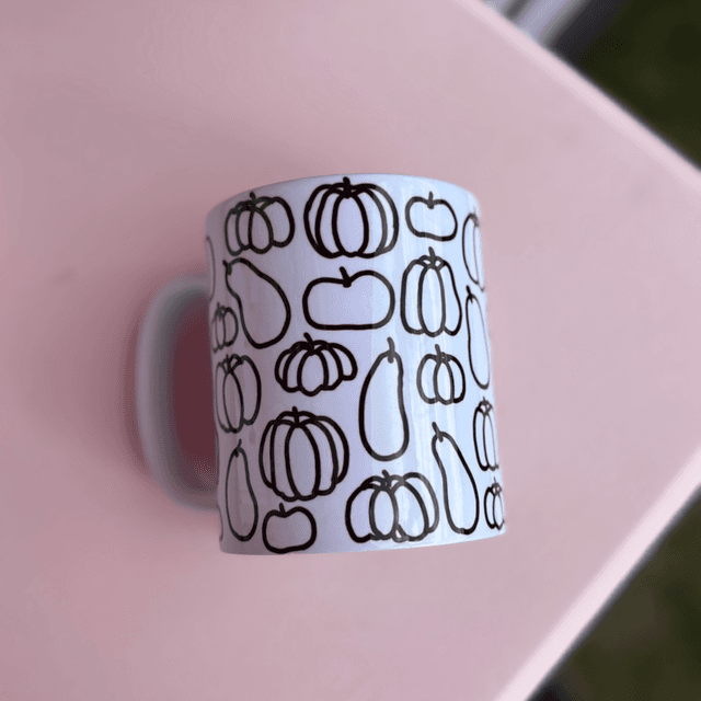 Pumpkin Outline Mug | Autumn &amp; Boo Basket Must Have