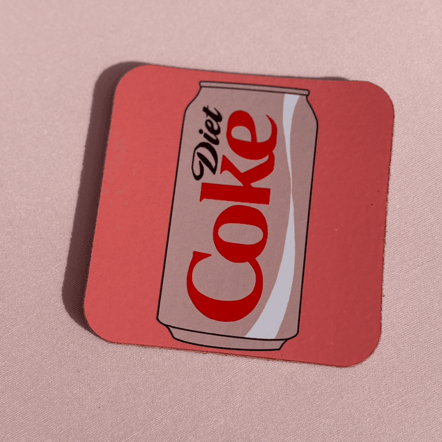 Diet Coke Coaster - Perfect for Diet Coke Lovers
