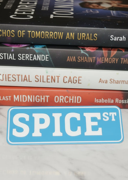 Bookcase Signs | SPICE ST | Choose your colour combo!