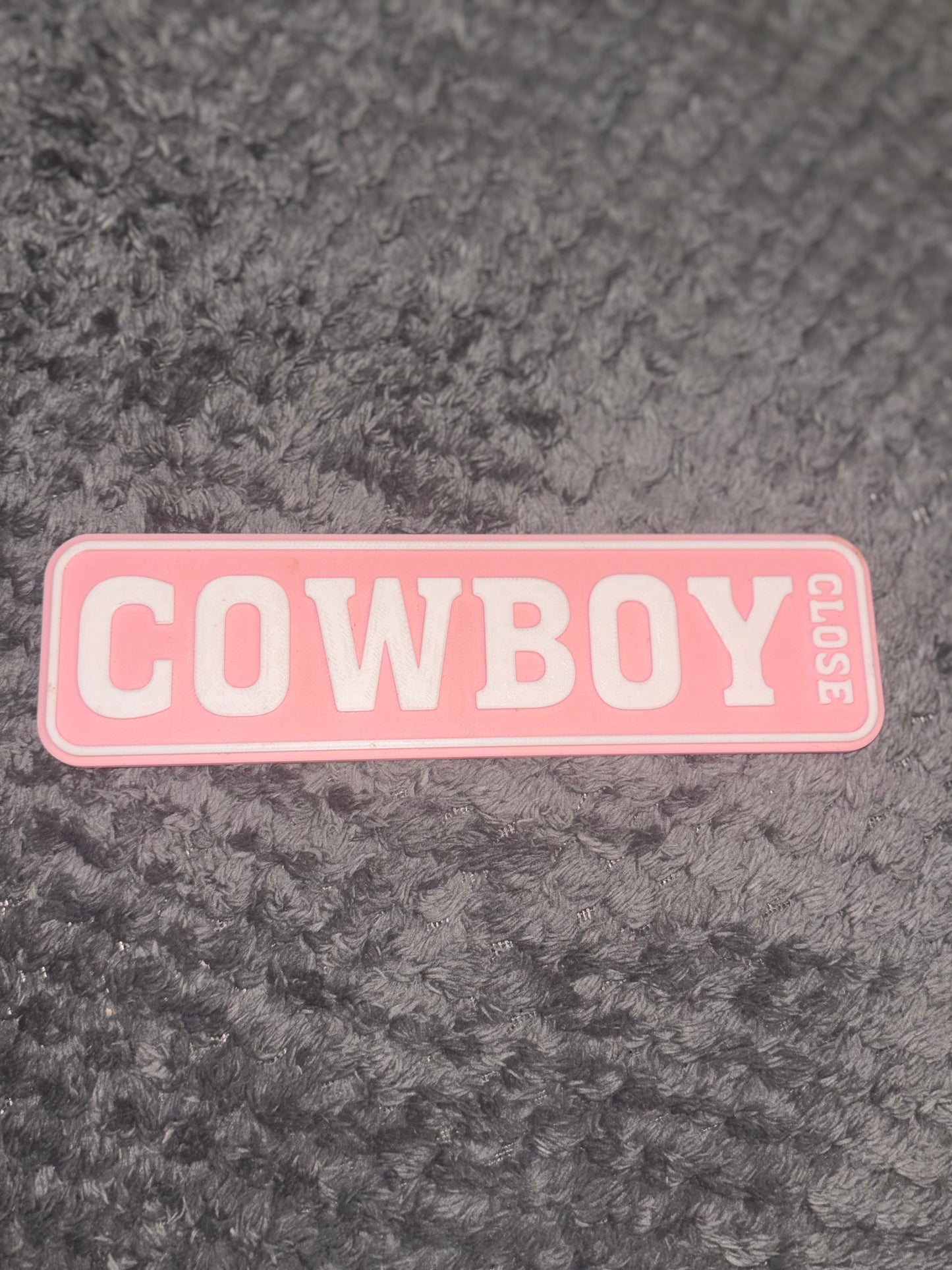 Bookcase Signs | COWBOY CLOSE | Choose your colour combo!