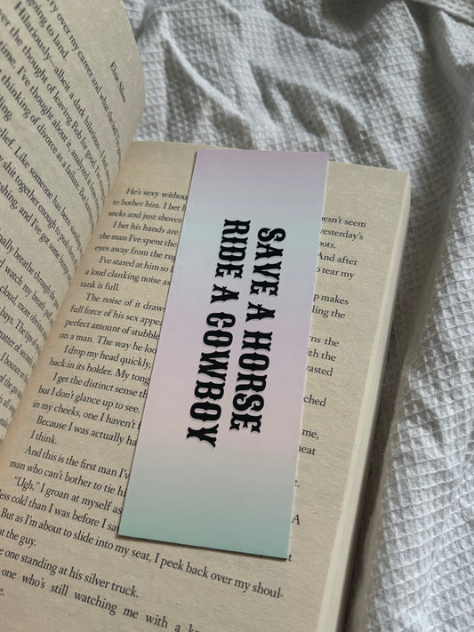 Save a Horse Ride a Cowboy Card Bookmark