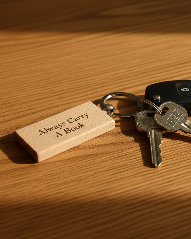 Personalised Wooden Keyring - Rectangle