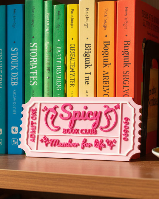 Pink 'Spicy' member card on a white background