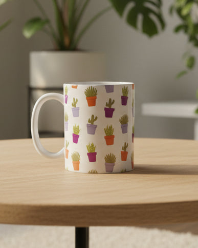 Cactus & Succulent Pattern Mug