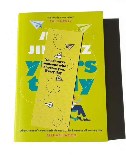 Yours Truly Card Bookmark | Matte Finish