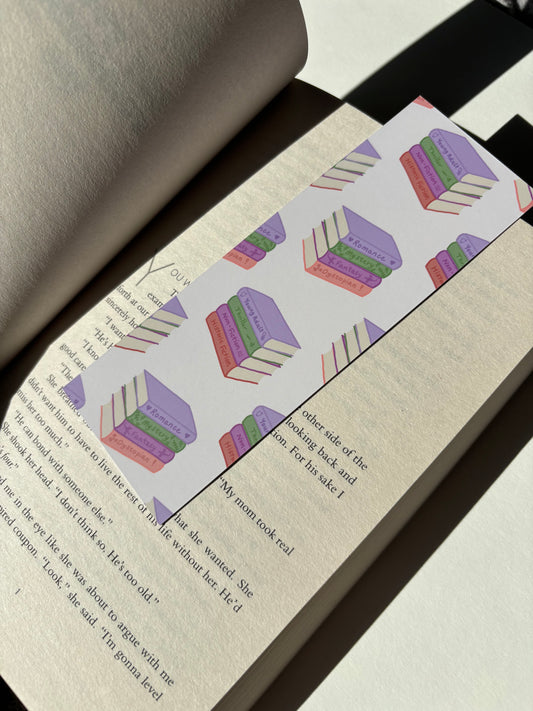 Book Trope Book Stack Card Bookmark | Matte Finish