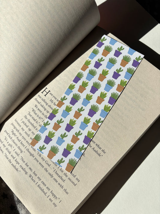 Succulents Card Bookmark | Matte Finish