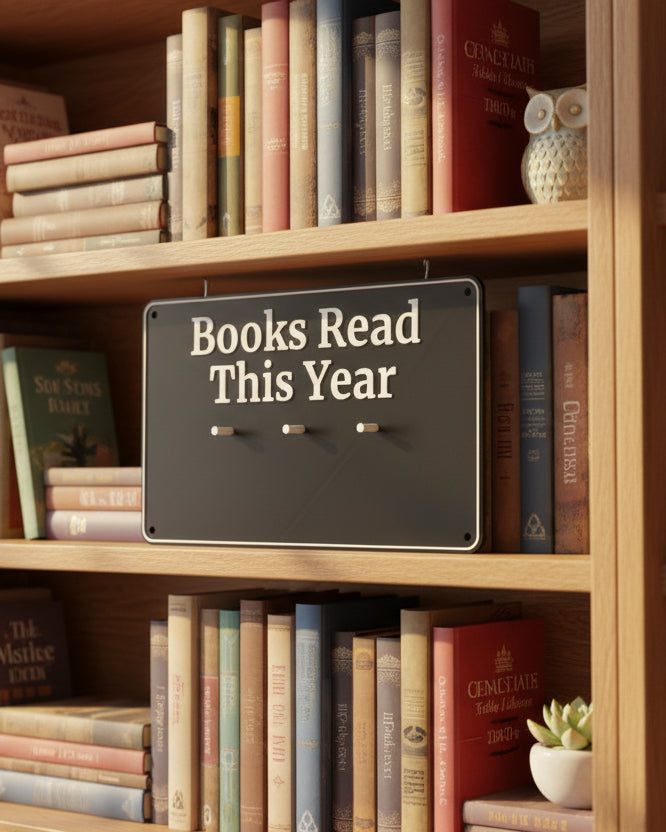 Books Read This Year Counter | 3 Digits | Choose your colour combo!