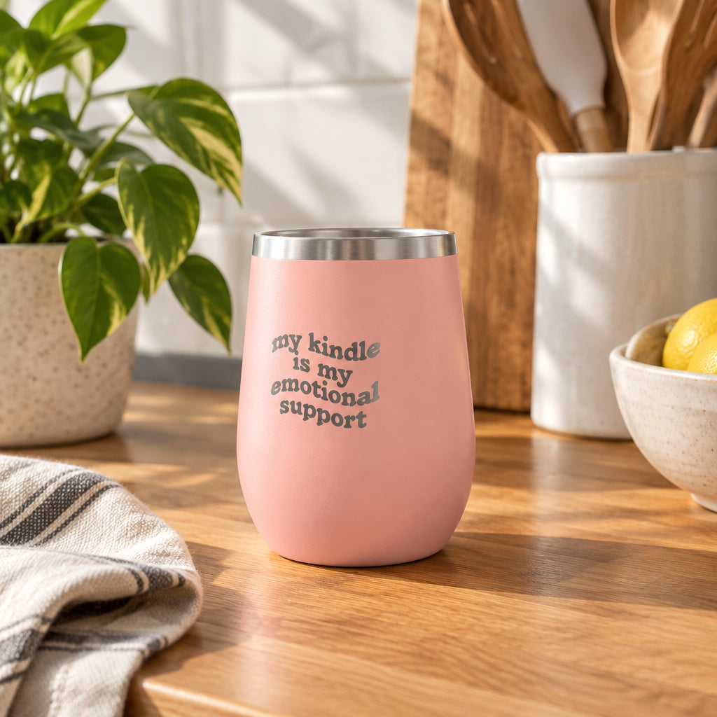 Custom Engraved Pink Tumbler with Lid