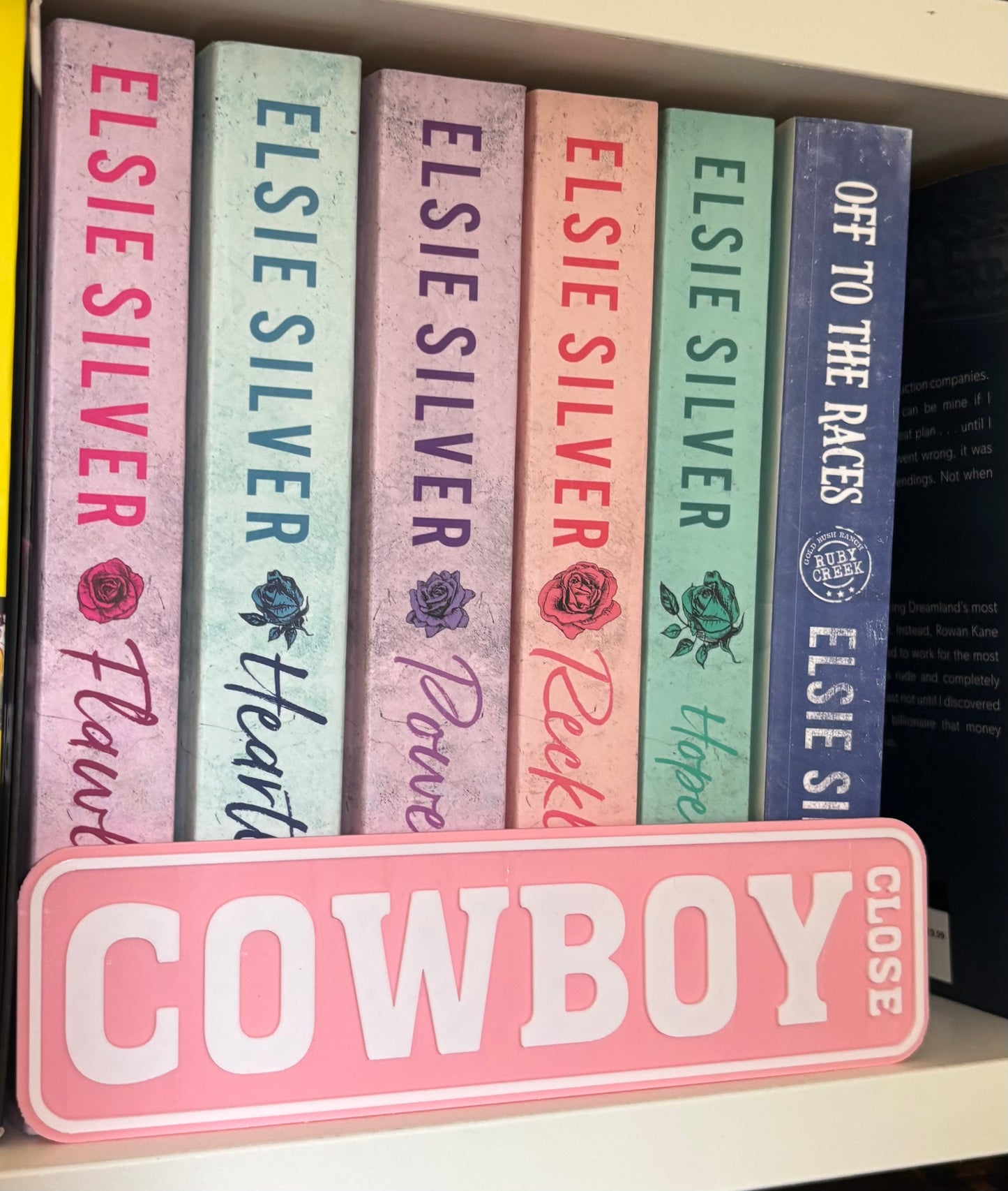 Bookcase Signs | COWBOY CLOSE | Choose your colour combo!