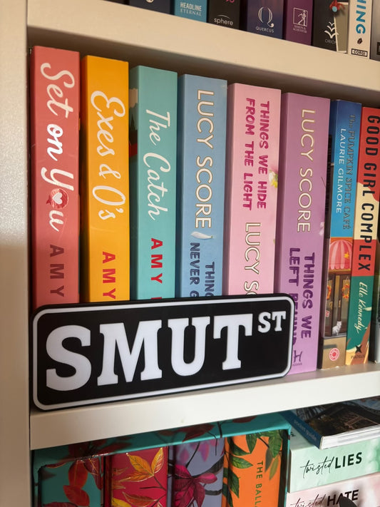 Bookcase Signs | SMUT ST | Choose your colour combo!