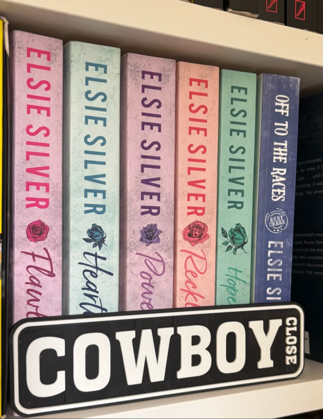 Bookcase Signs | COWBOY CLOSE | Choose your colour combo!