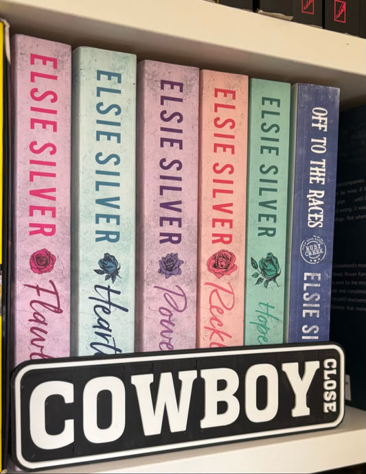 Bookcase Signs | COWBOY CLOSE | Choose your colour combo!