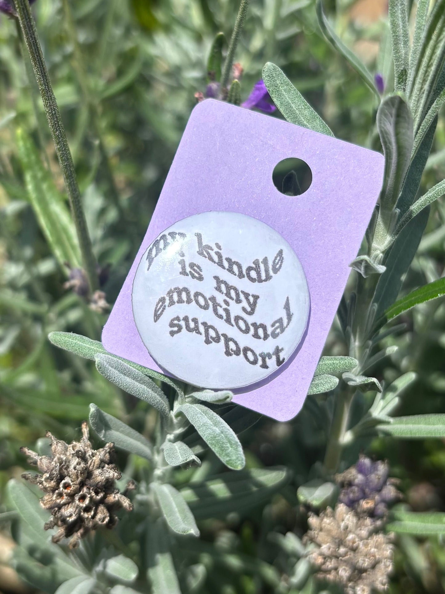 "My Kindle Is My Emotional Support" 25mm Badge