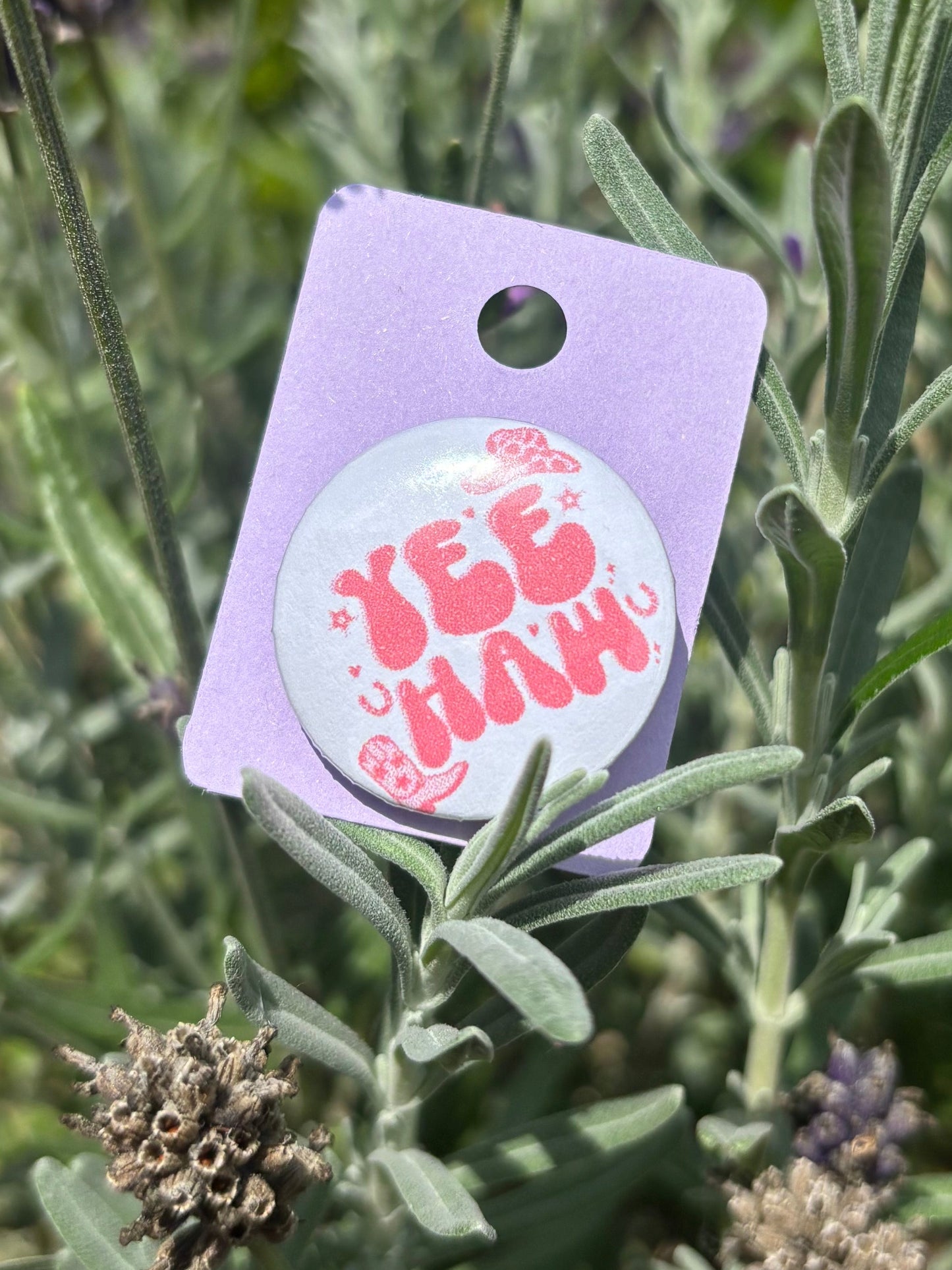 "Yee Haw" 25mm Badge