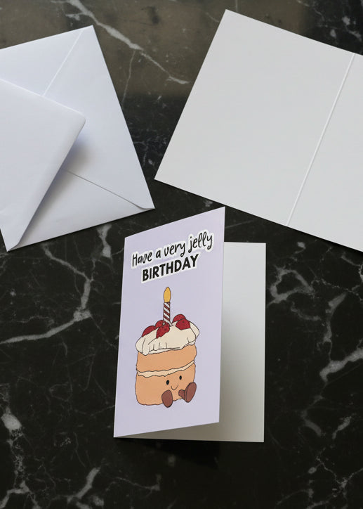 Have A Very Jelly Birthday Greeting Card - JellyCat Inspired