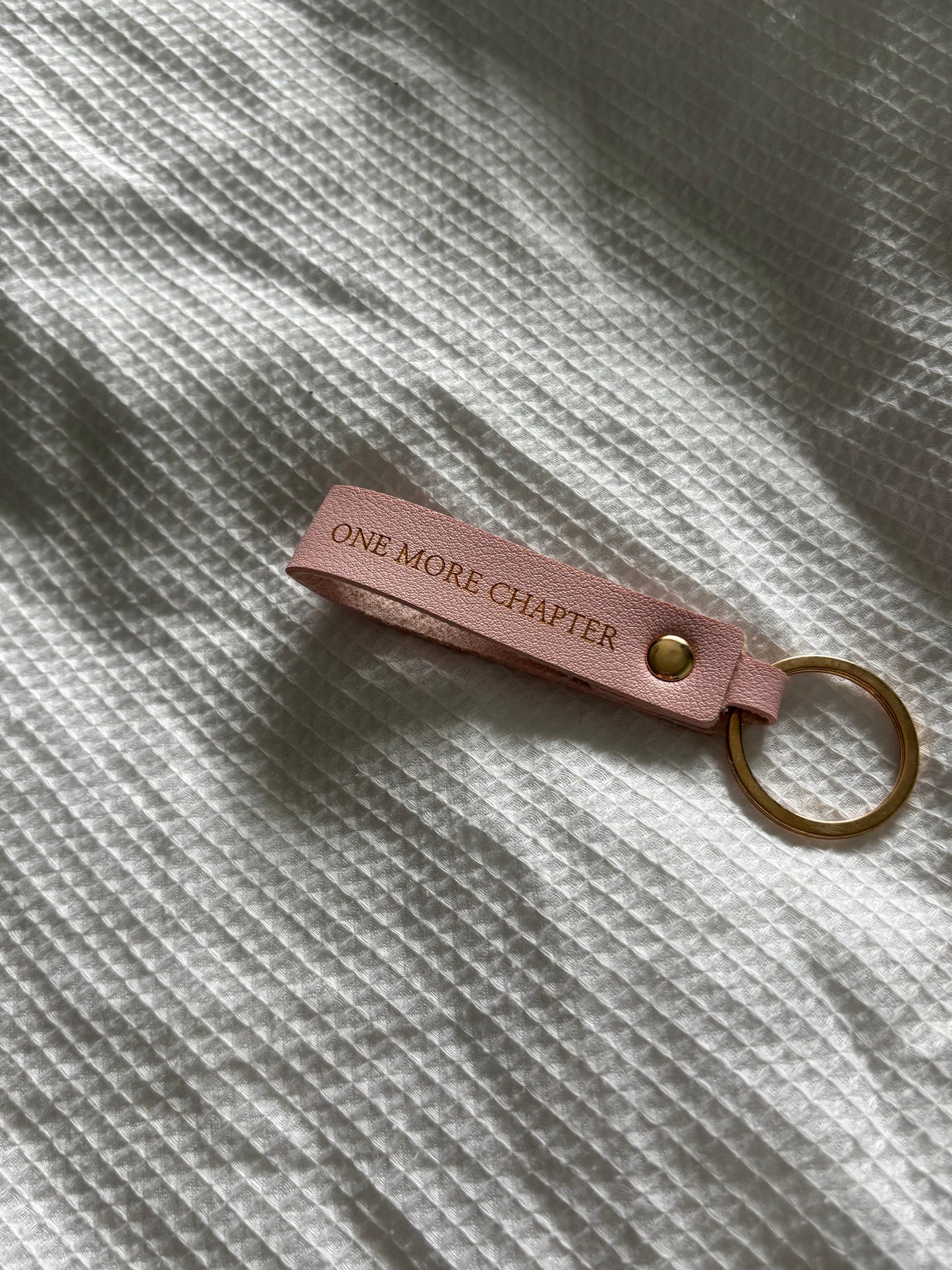 Personalised Faux Leather Keyring - Custom Engraved