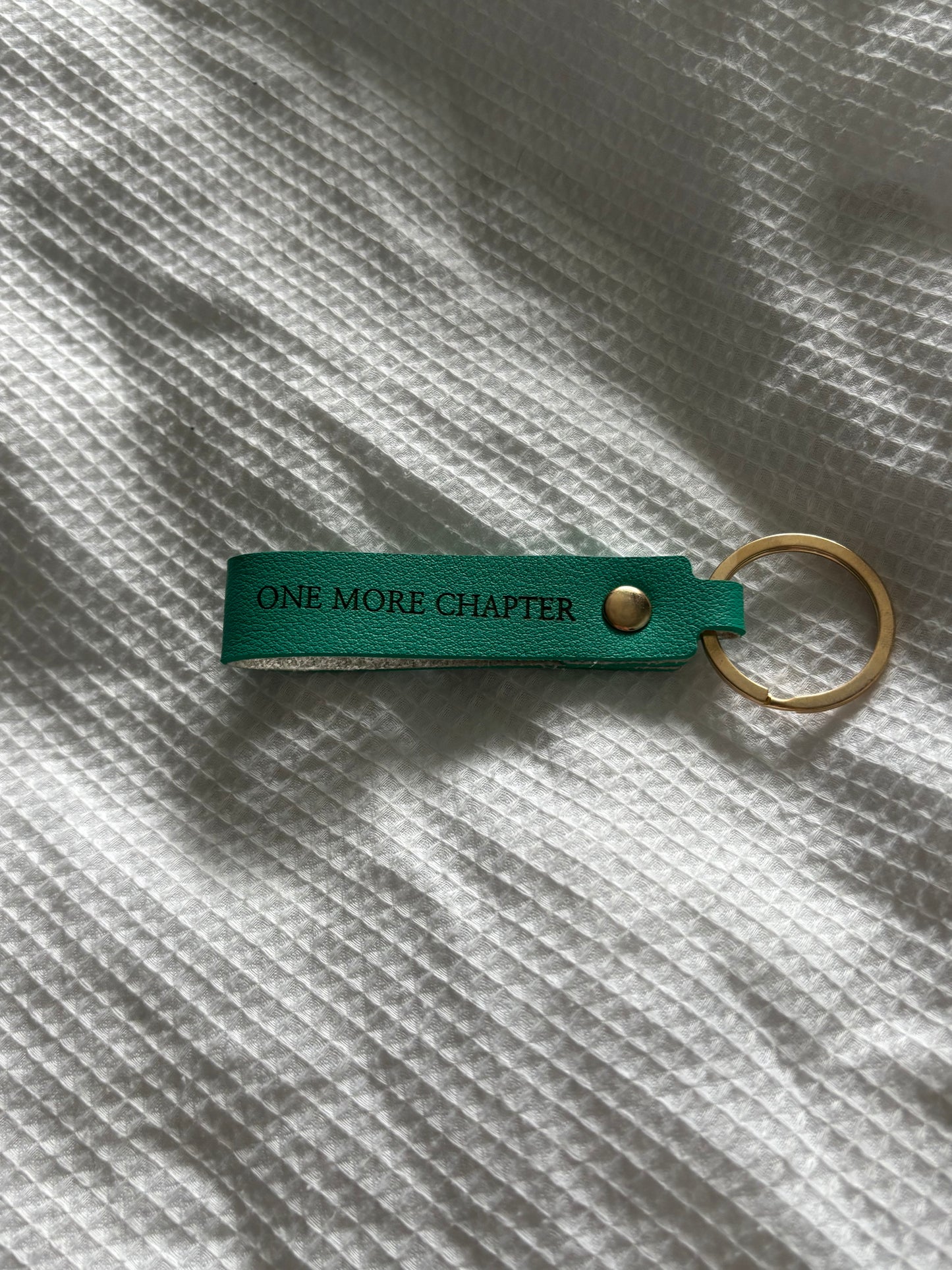 Personalised Faux Leather Keyring - Custom Engraved