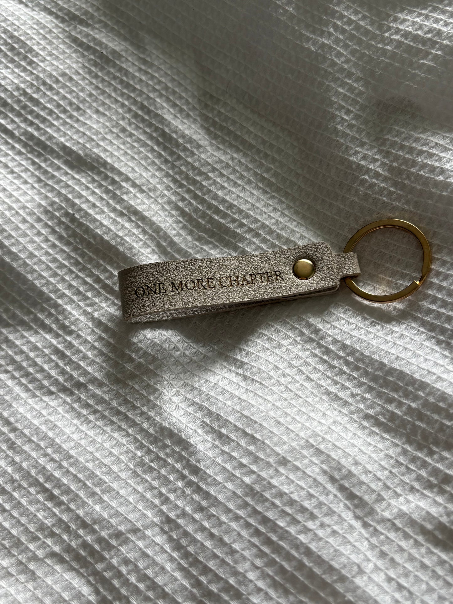 Personalised Faux Leather Keyring - Custom Engraved